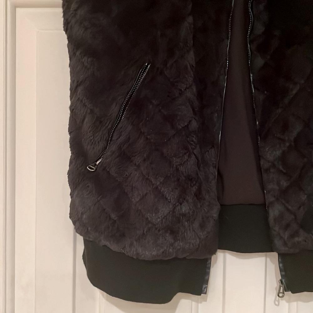 David Lerner Faux Fur Vest